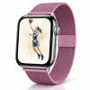 Model wearing Milanese Loop – Baby Pink Apple Watch band
