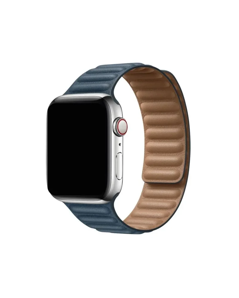 Leather Link - Baltic Blue