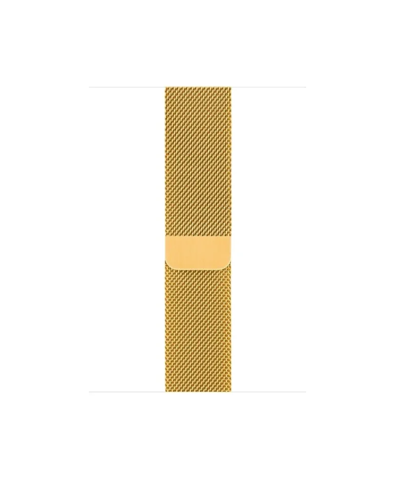 Alternative view of Milanese Loop - Classic Gold