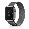 Model wearing Milanese Loop – Gun Metal Apple Watch band