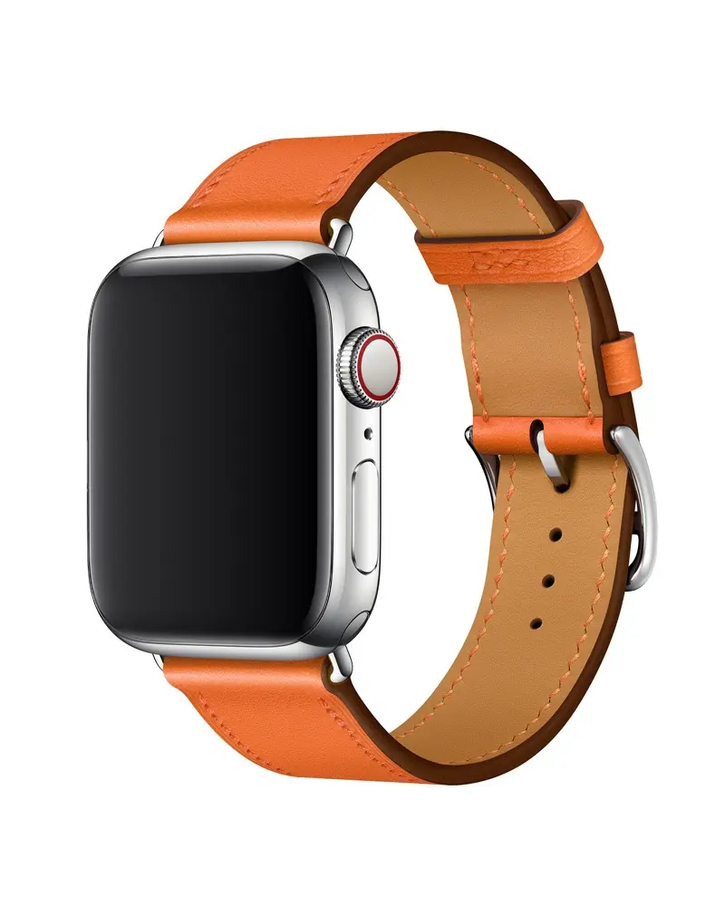 Leather Buckle Classic - Orange