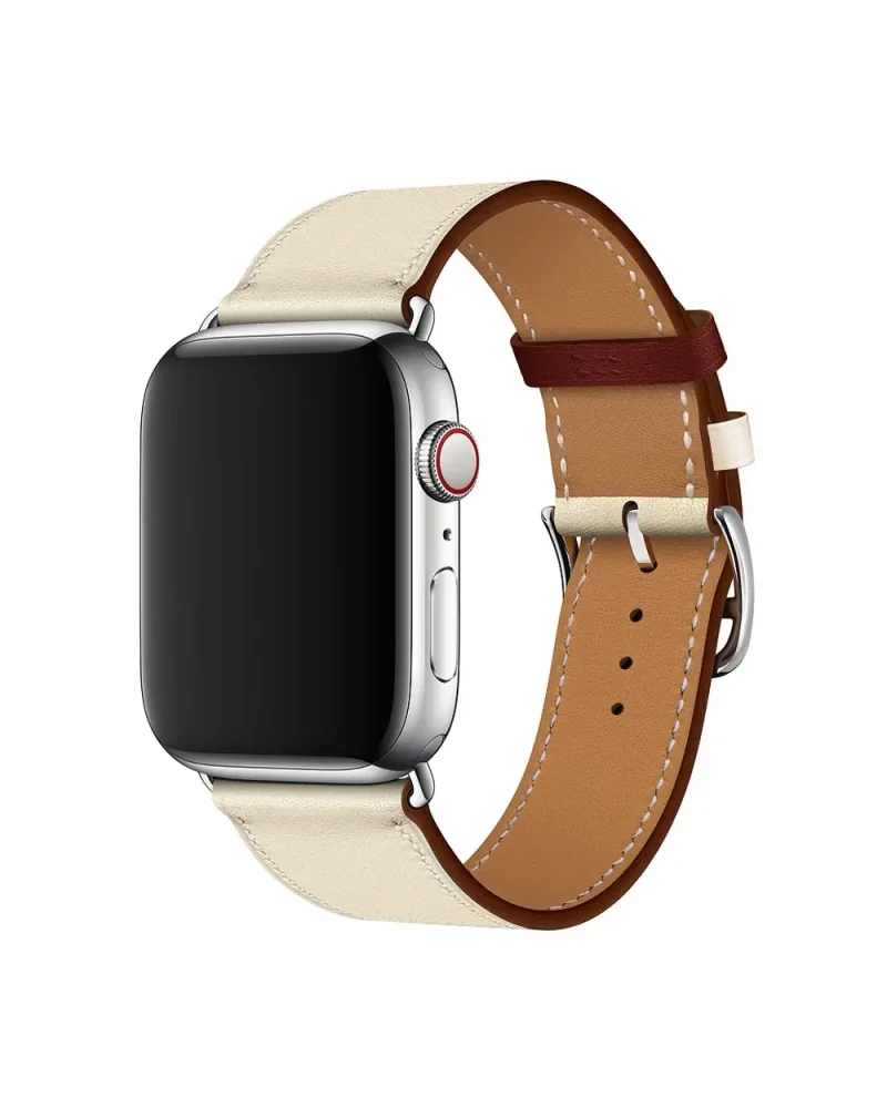 Leather Buckle Classic - Off white