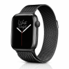 Model wearing Milanese Loop – Midnight Apple Watch band