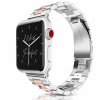 Model wearing Classic Stainless Steel – Silver Rose Gold Apple Watch band