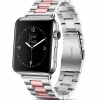 Model wearing Classic Stainless Steel – Silver Rose Pink Apple Watch band