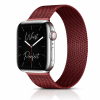 Model wearing Milanese Loop – Wine Red Apple Watch band