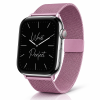 Model wearing Milanese Loop – Baby Pink Apple Watch band