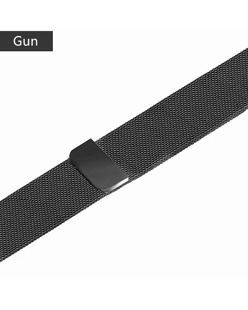 Alternative view of Milanese Loop - Gun Metal